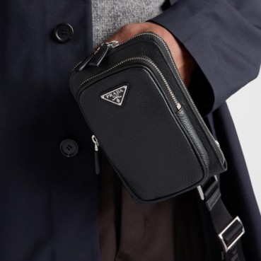 프라다 남성 가죽 스마트폰 케이스 2ZH195 - Prada Mens Leather Smartphone Case 