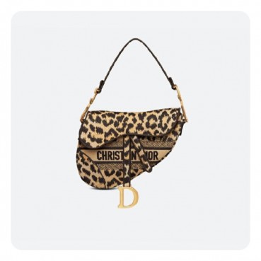 디올 멀티 컬러 베이지 자수 새들 백- Dior Multi Embroidery Saddle Bag