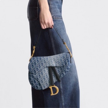 디올 여성 데님 새들백 M0455 - Dior Womens Saddle Bag 