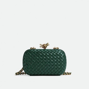 보테가 베네타 여성 그린 체인 새들 백- Bottega Veneta Womens Knot Bag 