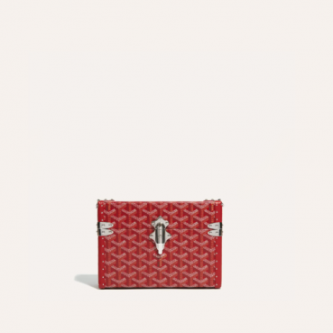 고야드 남/녀 레드 카세트 트렁크 백 - Goyard Unisex Cassette Trunk Bag 