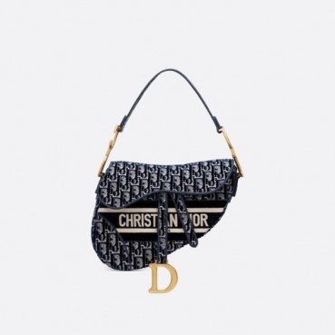 디올 여성 네이비 새들백 - Dior Womens Navy Saddle Bag 