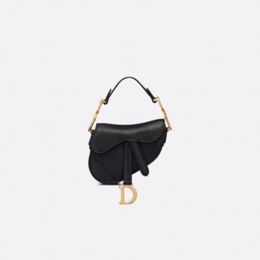 디올 여성 블랙 미니 새들백 - Dior Womens Black Saddle Bag 
