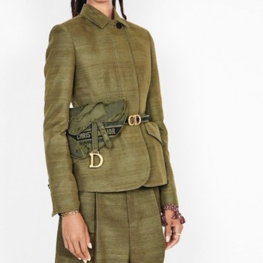 디올 여성 카키 새들백 - Dior Womens Khaki Saddle Bag 
