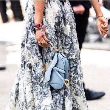 디올 여성 블루 새들백 - Dior Womens Blue Saddle Bag 
