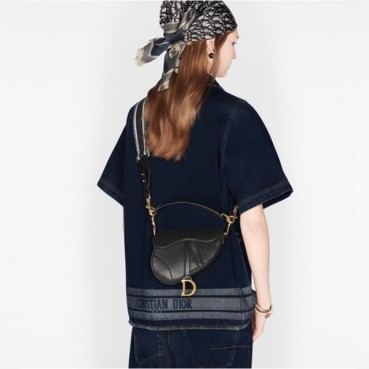디올 여성 블랙 새들백 - Dior Womens Black Saddle Bag 