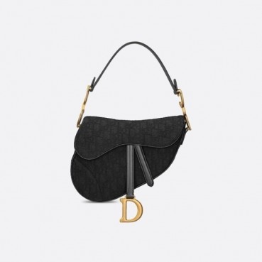 디올 여성 블랙 새들백 - Dior Womens Black Saddle Bag 