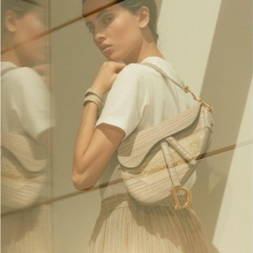 디올 여성 베이지 새들백 - Dior Womens Beige Saddle Bag 