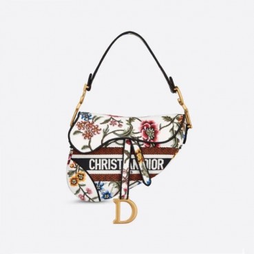 디올 여성 화이트 새들백 - Dior Womens White Saddle Bag 