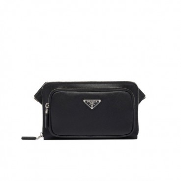 프라다 남성 블랙 벨트백 - Prada Mens Black Belt Bag 