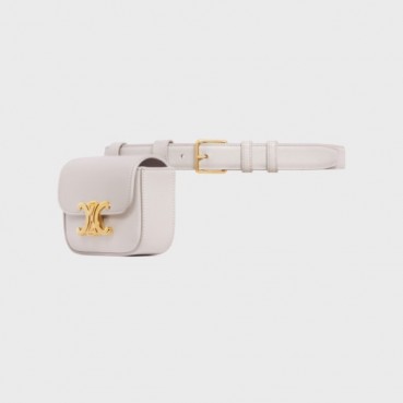 셀린느 여성 화이트 힙색 - Celine Womens White Hip Sack 