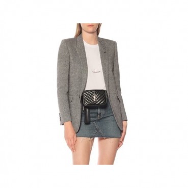 입생로랑 여성 블랙 힙색 - Saint Laurent Womens Black Hip