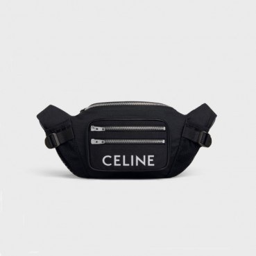 셀린느 남성 로고 블랙 힙색 - Celine Mens Black Hip Sack 