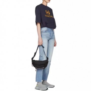 발렌시아가 남성 블랙 힙색 - Balenciaga Mens Black Hip Sack 
