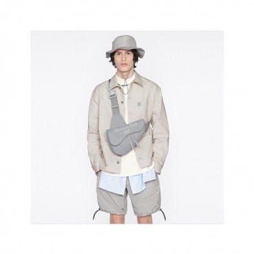 디올 남성 그레이 새들백 - Dior Men Gray Saddle Bag 