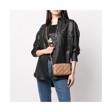입생로랑 여성 베이지 새들백 - Saint Laurent Womens Beige Saddle Bag 