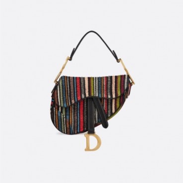 디올 여성 레드 새들백 - Womens Red Saddle Bag 