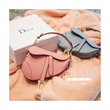 디올  여성 클래식 새들백 Size(19.5cm/25.5cm) 2컬러(핑크/블루) - Dior   Women's Classic Saddle Bag Dio01619x Pink/Blue