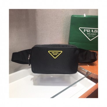 [프라다]Prada Men's Nylon Hip Sack 21cm - 프라다 남성용 네일론 힙색 21cm, PRAB0152, 블랙