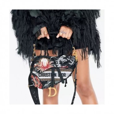 Dior 2020 Saddle Shoulder Bag,25.5CM - 디올 2020 새들 숄더백 DIOB0567,25.5CM,블랙