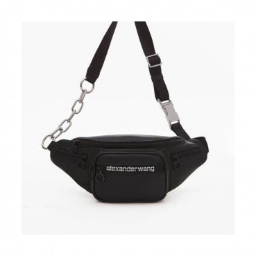 Alexander Wang 2020 Leather Mini Belt Bag,22cm - 알렉산더왕 2020 레더 남여공용 미니 벨트백 AWB0047,22cm,블랙