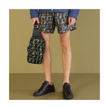 Fendi 2020 Nylon Hip Sack , 30cm - 펜디 2020 나일론 남여공용 힙색,FENB0519,30cm,카키