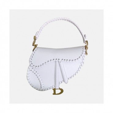 Dior 2020 Leather Saddle Shoulder Bag ,25.5CM - 디올 2020 레더 새들 숄더백,DIOB0523,25.5CM,화이트