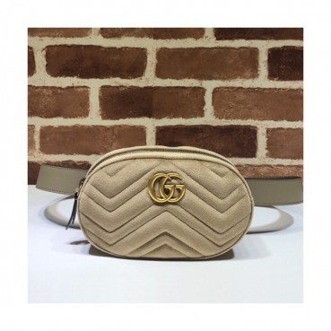 Gucci 2020 Marmont Matlase Velvet Belt Bag,18CM - 구찌 2020 마몬트 마틀라세 벨벳 벨트백 ,476434 ,GUB1012,18CM,베이지
