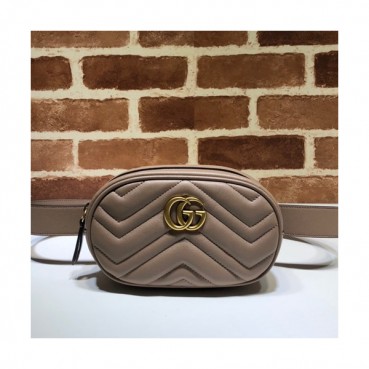 Gucci 2020 Marmont Matlase Belt Bag,18CM - 구찌 2020 마몬트 마틀라세 벨트백 ,476434 ,GUB1011,18CM,베이지