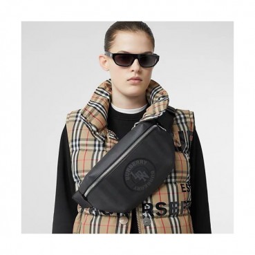 Burberry 2019 Mm / Wm Hip Sack Belt Bag , 31cm - 버버리 2019 남여공용 힙색 벨트백 ,BURB0453,31cm,블랙