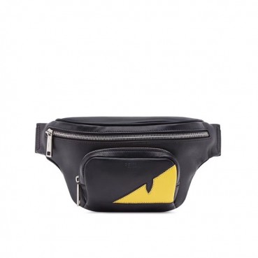 Fendi 2019 Leather Belt Bag , 36cm - 펜디 2019 레더 남여공용 벨트백 ,FENB0507,36cm,블랙