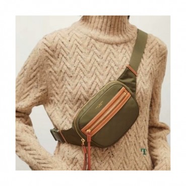 Tory Burch 2019 Nylon Hip Sack,21cm - 토리버치 2019 나일론 남여공용 힙색,TBB0258,21cm,카키