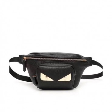 Fendi 2019 Leather Belt Bag , 36cm - 펜디 2019 레더 남여공용 벨트백 ,FENB0491,36cm,블랙