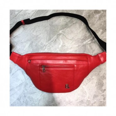 Balenciaga 2019 Leather Hip Sack Belt Bag,33CM - 발렌시아가 2019 남여공용 레더 힙색 벨트백,BGB0457,33CM,레드