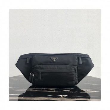 Prada 2019 Nylon Hip Sack,26cm - 프라다 2019 남성용 나일론 힙색 ,2VL003,26cm,블랙