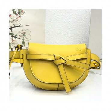 Loewe 2019 Gate  Hip Sack / Belt Bag,15CM - 로에베 2019 게이트 힙색 / 벨트백 ,LOEB0349, 15CM,옐로우