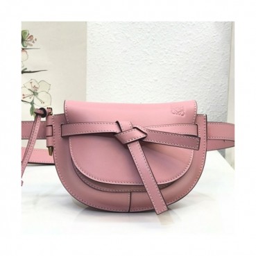 Loewe 2019 Gate  Hip Sack / Belt Bag,15CM - 로에베 2019 게이트 힙색 / 벨트백 ,LOEB0348, 15CM,핑크