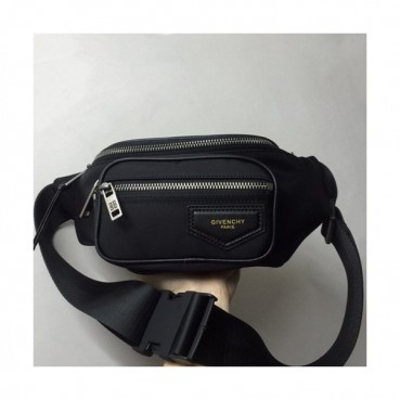 Givenchy  2019 Nylon & Leather Hip Sack Belt Bag,36cm- 지방시 2019 나일론 & 레더 남성용 힙색 벨트백,GVB0234,36cm,블랙