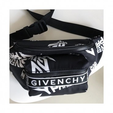 Givenchy  2019 Nylon Hip Sack Belt Bag,33cm - 지방시 2019 나일론 남여공용 힙색 벨트백 GVB0200,33cm,블랙