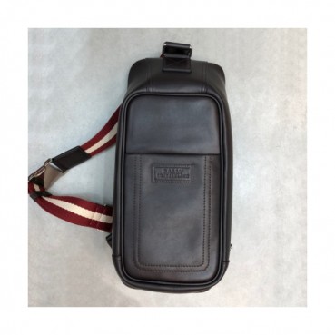 Bally 2019 Leather Hip Sack,40cm  - 발리 2019 레더 남성용 힙색,BALB0040,40cm,브라운