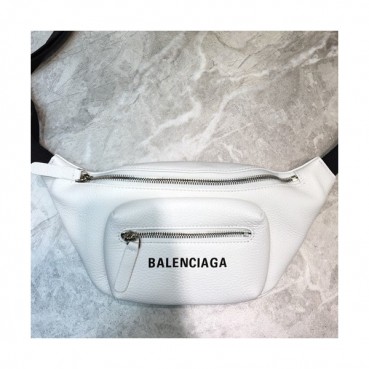 Balenciaga 2019 Leather Mini Hip Sack Belt Bag,18CM - 발렌시아가 2019 레더 남여공용 미니 힙색 벨트백,BGB0377,18CM,화이트