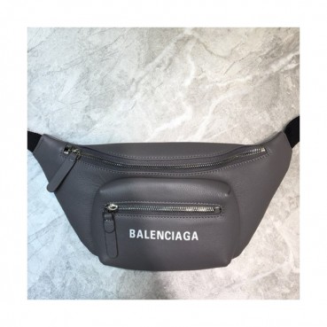 Balenciaga 2019 Leather Mini Hip Sack Belt Bag,18CM - 발렌시아가 2019 레더 남여공용 미니 힙색 벨트백,BGB0375,18CM,그레이