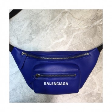 Balenciaga 2019 Leather Mini Hip Sack Belt Bag,18CM - 발렌시아가 2019 레더 남여공용 미니 힙색 벨트백,BGB0374,18CM,블루
