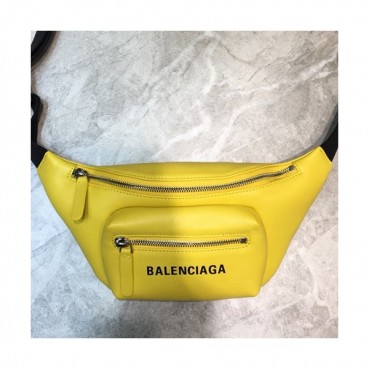 Balenciaga 2019 Leather Mini Hip Sack Belt Bag,18CM - 발렌시아가 2019 레더 남여공용 미니 힙색 벨트백,BGB0373,18CM,옐로우