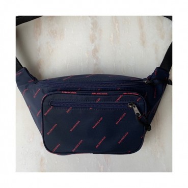 Balenciaga 2019 Canvas Hip Sack Belt Bag,31CM - 발렌시아가 2019 캔버스 남여공용 힙색 벨트백,BGB0372,31CM,네이비