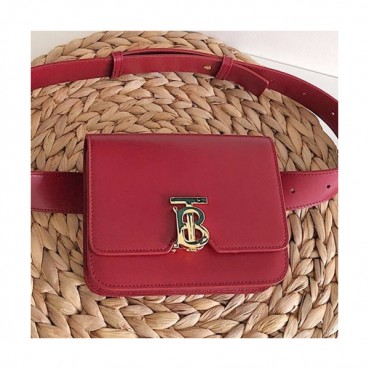 Burberry 2019 Ladies TB Leather Hip Sack , 17cm - 버버리 2019 TB 레더 여성용 힙색 ,BURB0331,17cm,레드