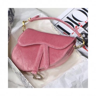 Dior 2019 Saddle Shoulder Bag,19.5CM - 디올 2019 새들 숄더백 DIOB0372,19.5CM,핑크