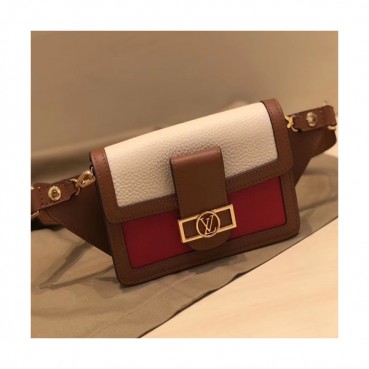 Louis Vuitton 2019 Dauphine Bumbag,20cm - 루이비통 2019 다프네 여성용 범백 M58881,LOUB1500, 20cm ,화이트+레드