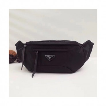Prada 2019 Nylon Hip Sack ,28CM - 프라다 2019 나일론 남여공용 힙색 ,2VL008,28CM,블랙