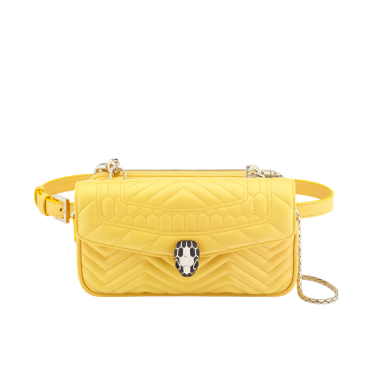 Bvlgari 2019 Serpenti Forever Hip Sack,19CM - 불가리 2019 세르펜티 포에버 힙색,BVLB0114,19cm,옐로우